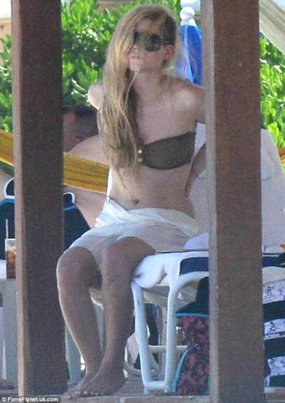 Avril Lavigne in a bikini