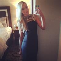 Katrina Bowden taking a selfie