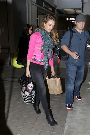 Jessica Alba at Miami Airport 3/13/13