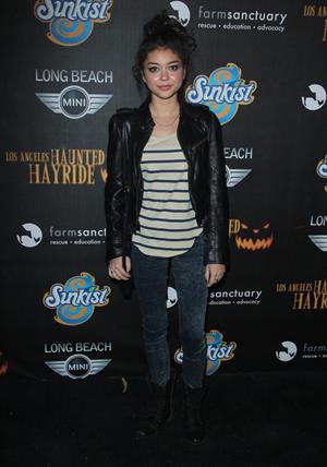 Sarah Hyland 4th annual Haunted Hayride LA 10/7/12 