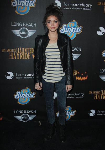 Sarah Hyland 4th annual Haunted Hayride LA 10/7/12 