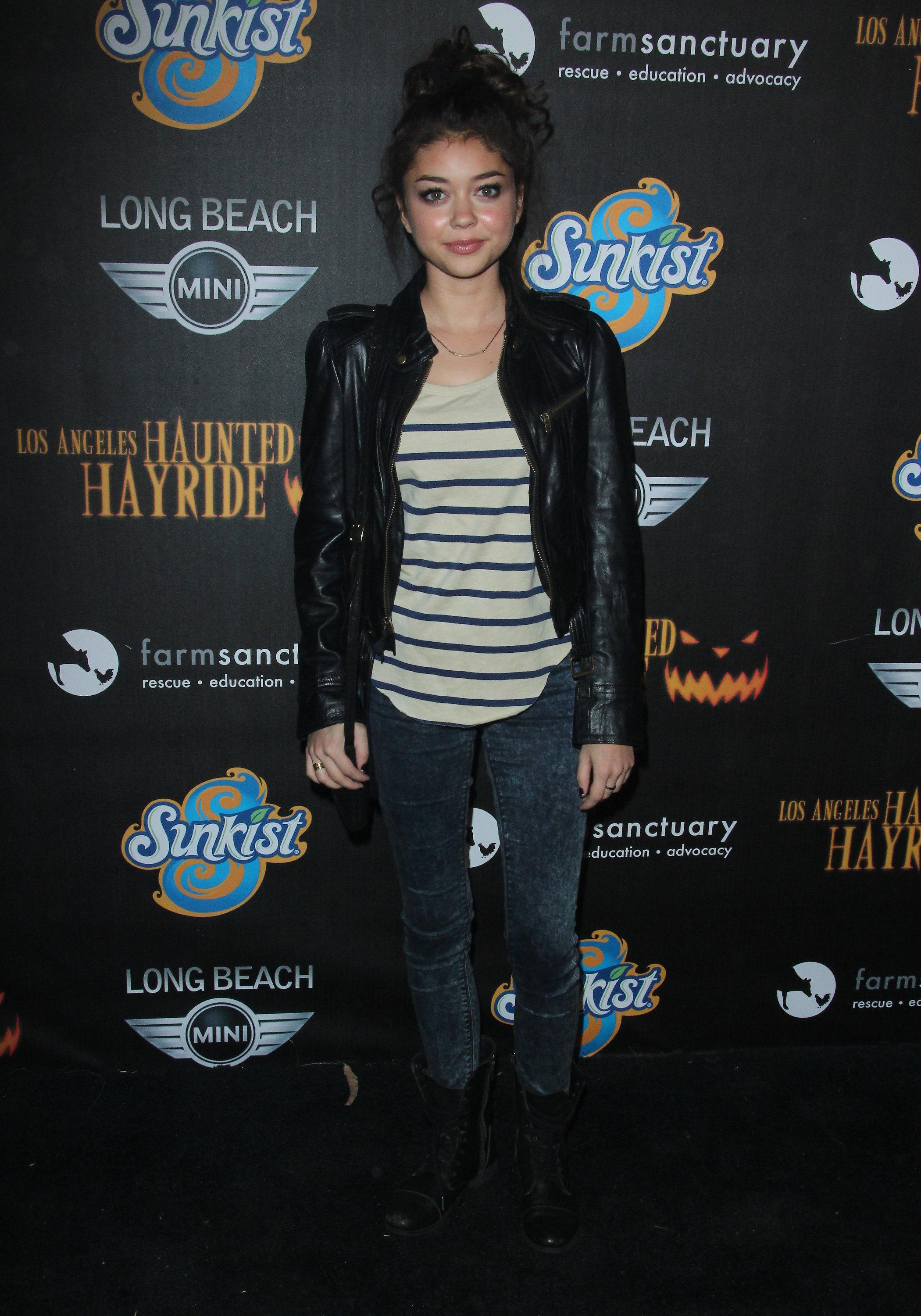 Sarah Hyland 4th annual Haunted Hayride LA 10/7/12 