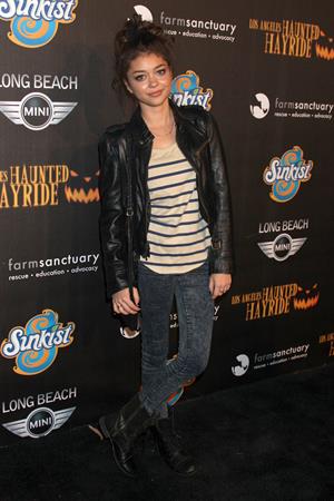 Sarah Hyland 4th annual Haunted Hayride LA 10/7/12 