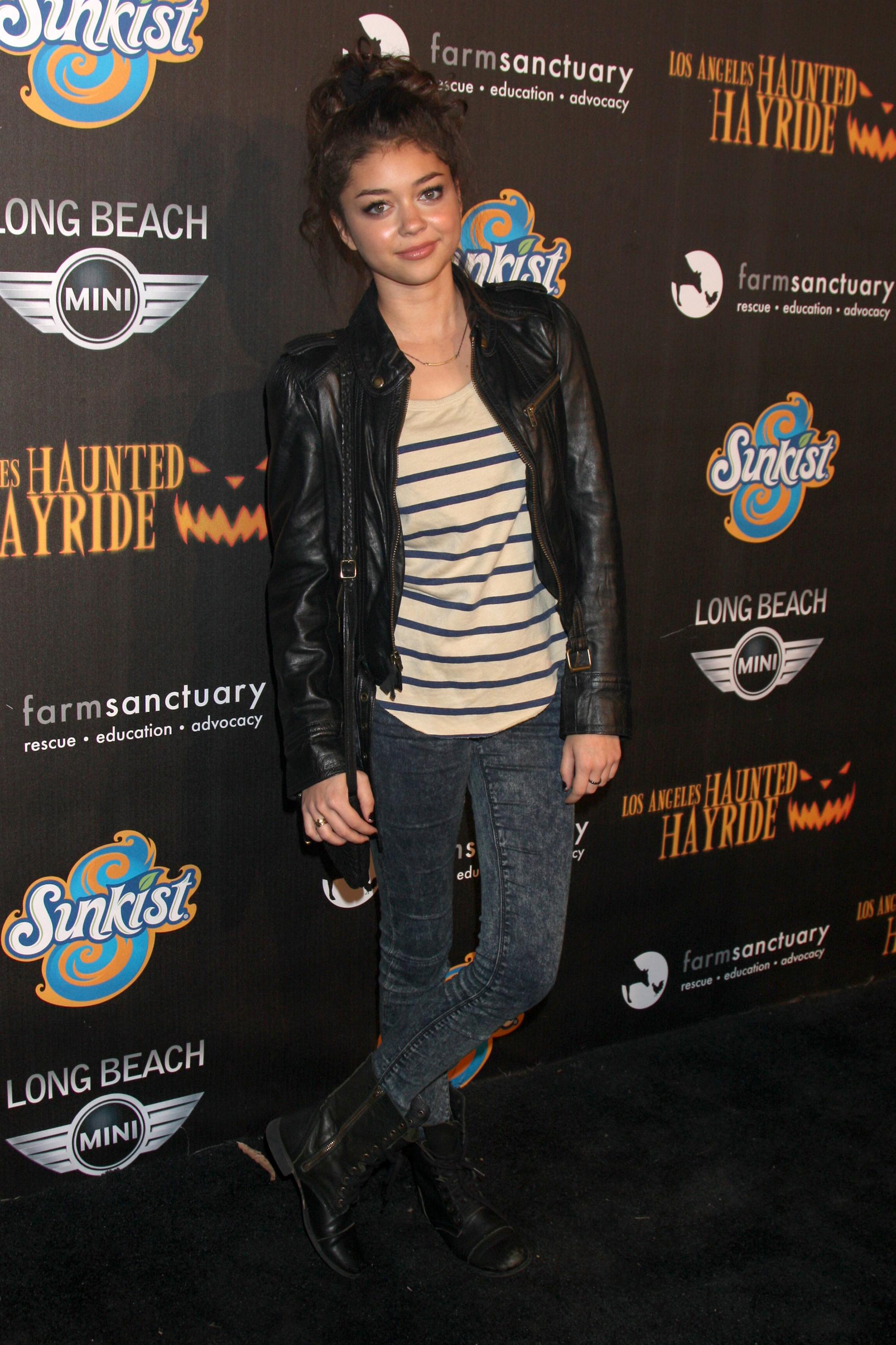 Sarah Hyland 4th annual Haunted Hayride LA 10/7/12 