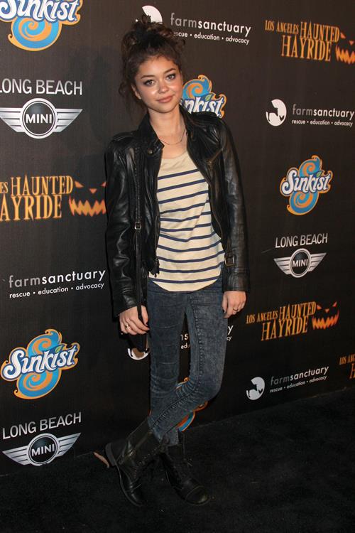 Sarah Hyland 4th annual Haunted Hayride LA 10/7/12 