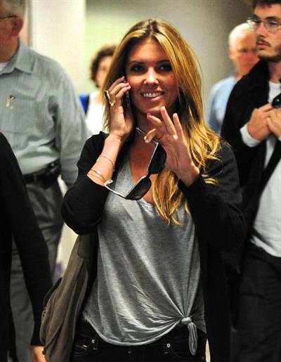 Audrina Patridge arrives into LAX Airport