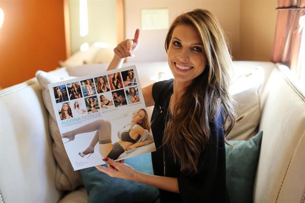 Audrina Patridge Posing with her new 2013 calender 26.12.12 