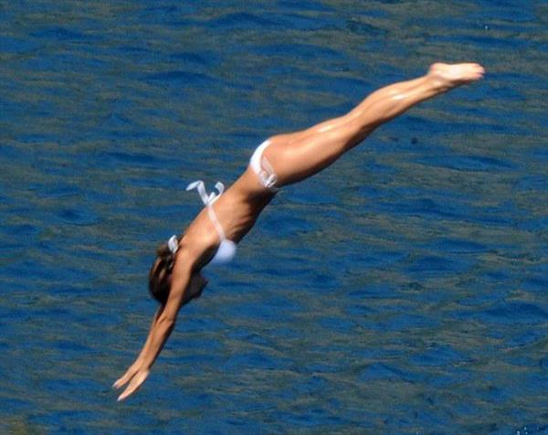 Elisabetta Canalis in a bikini