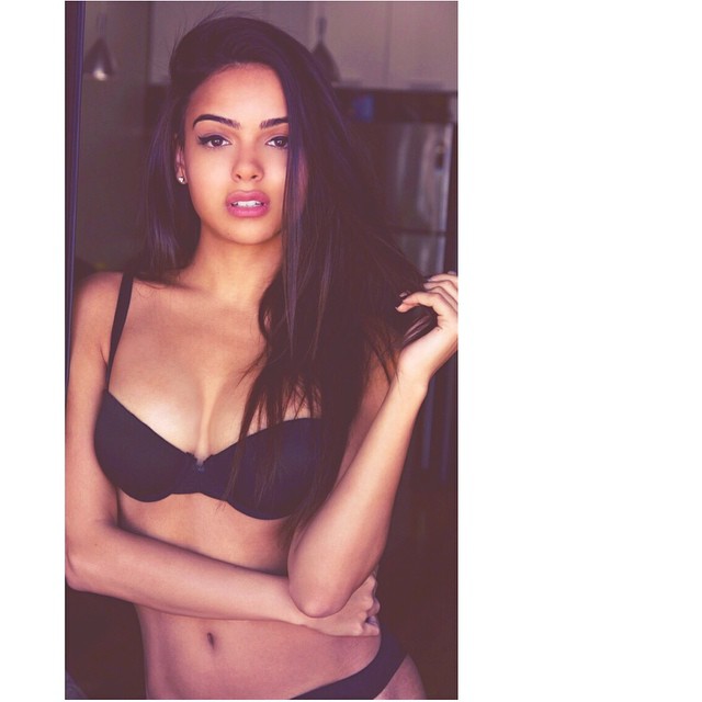 Lisa Ramos in lingerie