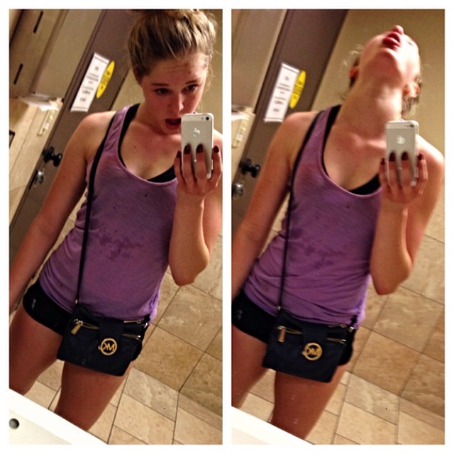 Courtney Tailor taking a selfie