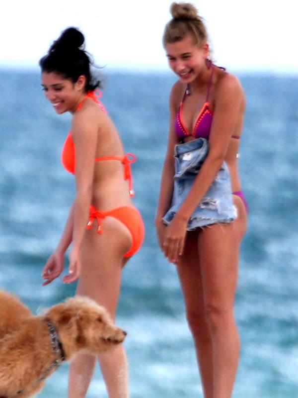 Hailey Bieber in a bikini