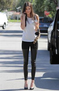 Kendall Jenner at the latest Nomad Two Worlds exhibit at the Guy Hepner gallery in Los Angeles on April 11, 2013