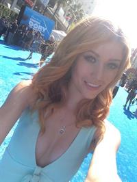 Katherine McNamara taking a selfie