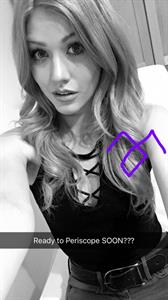 Katherine McNamara taking a selfie