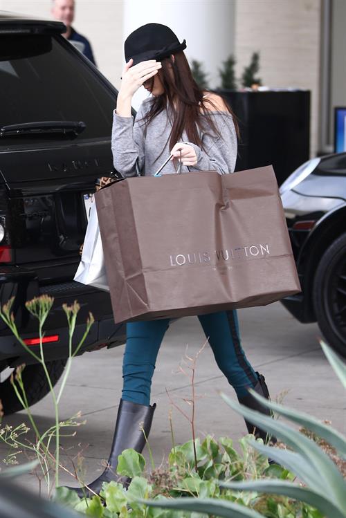 Kendall Jenner out Christmas shopping at Westfield Topanga Mall, CA December 23, 2012 