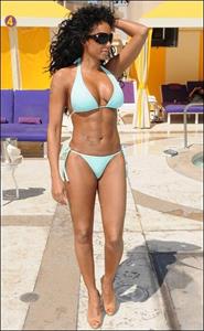 Melanie Brown in a bikini