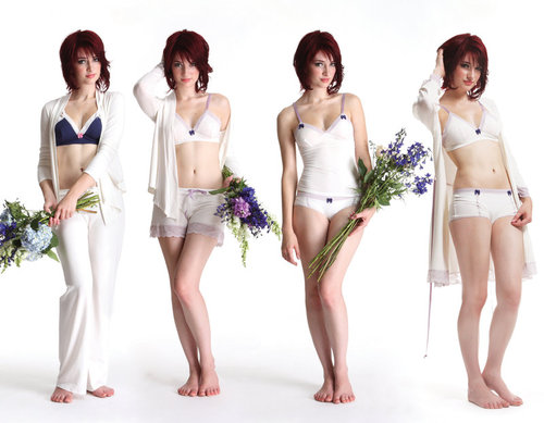 Susan Coffey in lingerie