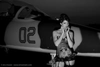 Susan Coffey in lingerie