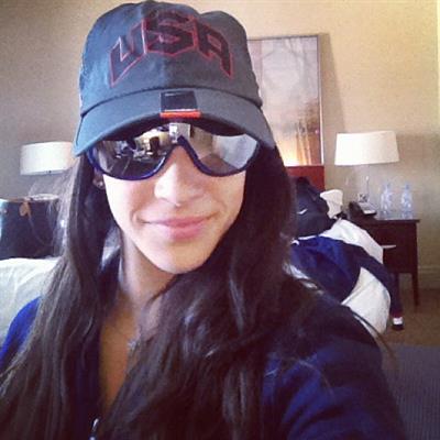 Aly Raisman taking a selfie