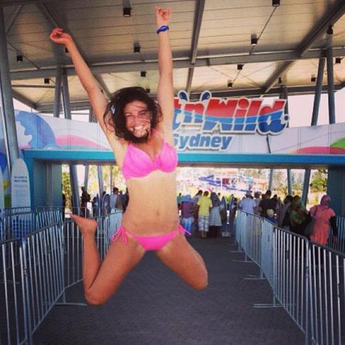 Michelle Jenneke in a bikini