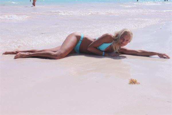Darya Klishina in a bikini