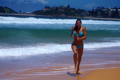 Michelle Jenneke in a bikini