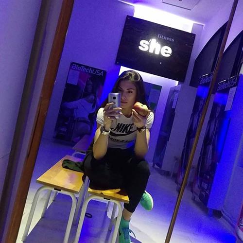 Ivana Španović taking a selfie