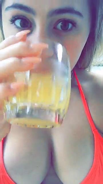 Lia Marie Johnson taking a selfie