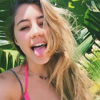 Lia Marie Johnson taking a selfie