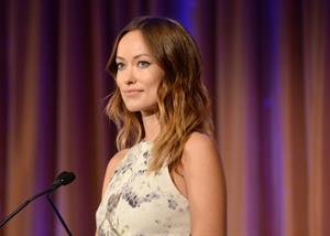 Olivia Wilde debuts her small baby bump while attending the 2013 International Women’s Media Foundation’s Courage in Journalism Awards at the Beverly Hills Hotel on Tuesday (October 29, 2013) in Beverly Hills, Calif.