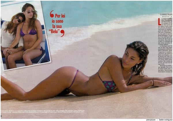 Belén Rodríguez in a bikini