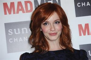 Christina Hendricks Mad Men photocall at Forum des Images in Paris on February 9 