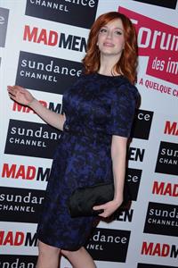Christina Hendricks Mad Men photocall at Forum des Images in Paris on February 9 