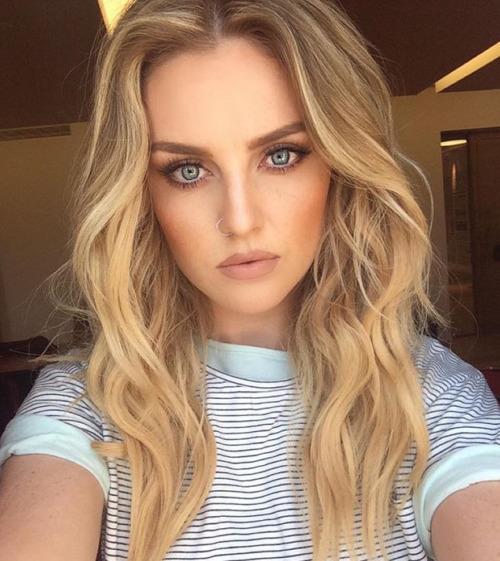 Perrie Edwards taking a selfie