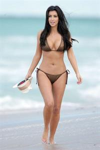 Kim Kardashian in a bikini