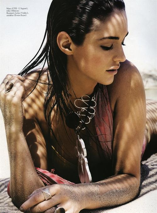 Violet Budd in a bikini