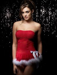 Violet Budd in lingerie