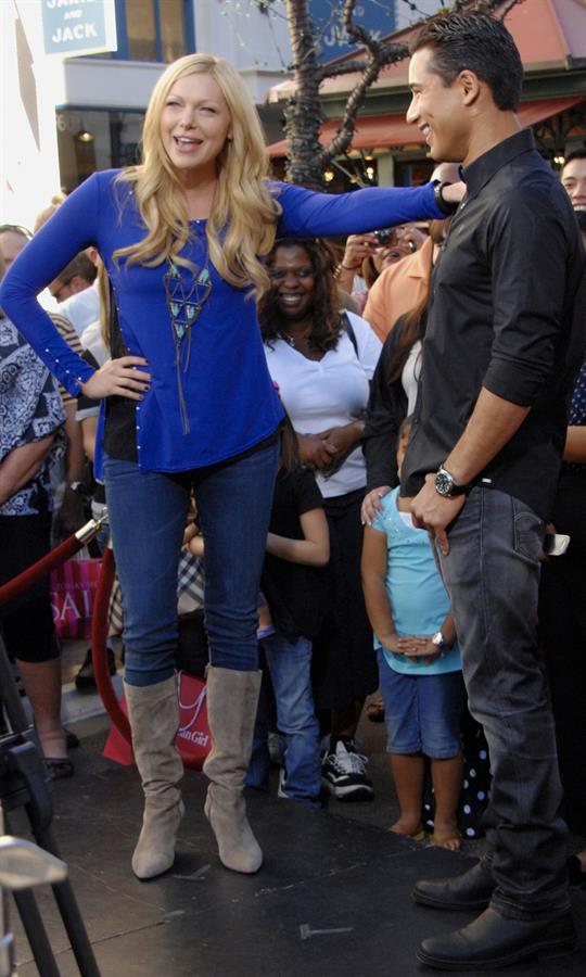 On  Extra  at The Grove in Los Angeles - January 5, 2012