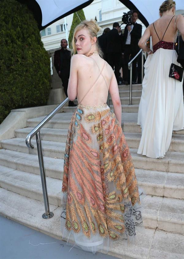 Elle Fanning showing off pasties at amfAR’s 23rd Cinema Against AIDS Gala