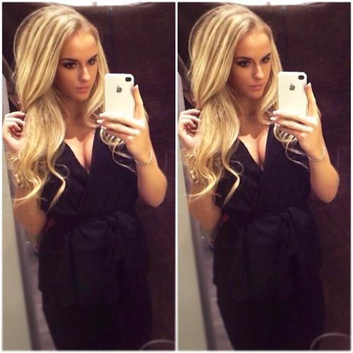 Anna Nyström taking a selfie