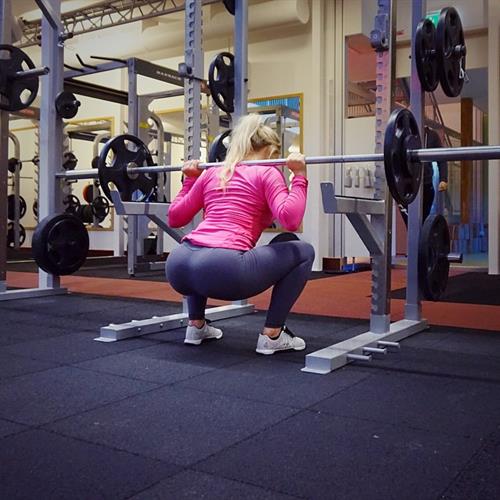 Anna Nyström in Yoga Pants - ass