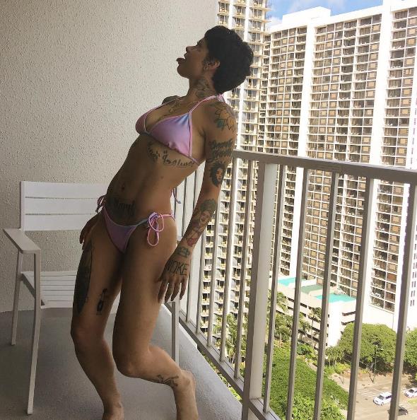 Kehlani in a bikini