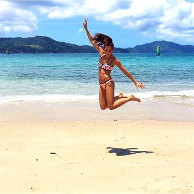 Kayla Itsines in a bikini