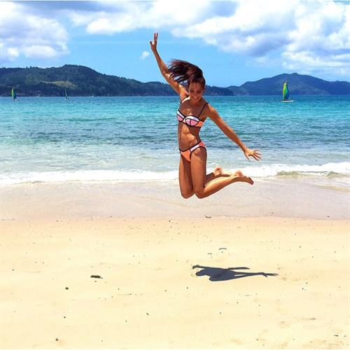 Kayla Itsines in a bikini