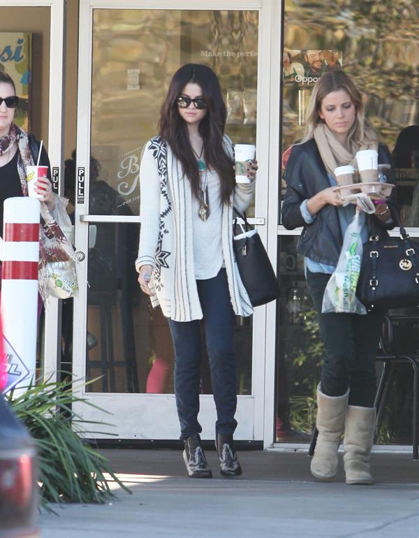 Selena Gomez in Burbank January 16, 2013 