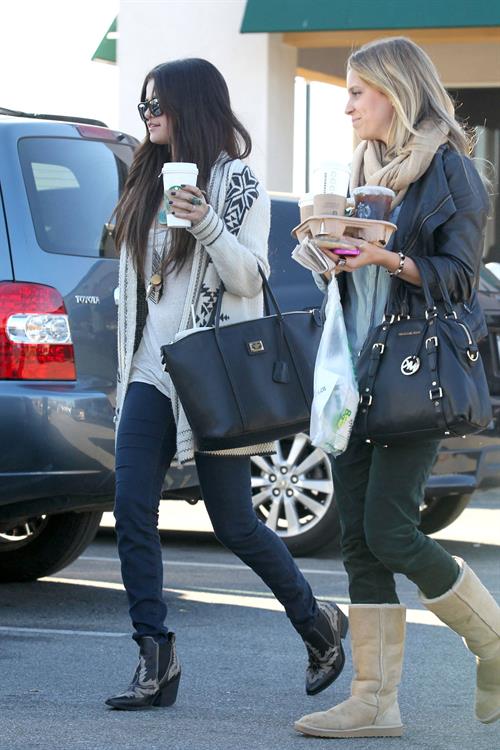 Selena Gomez in Burbank January 16, 2013 