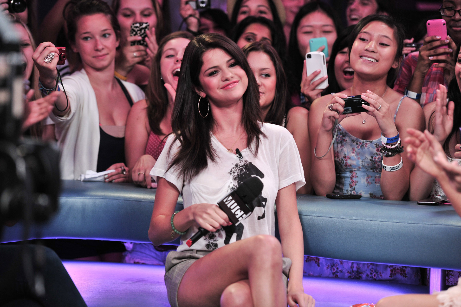 Selena Gomez visits New Music Live, August 24, 2011 