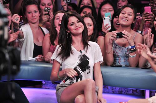 Selena Gomez visits New Music Live, August 24, 2011 