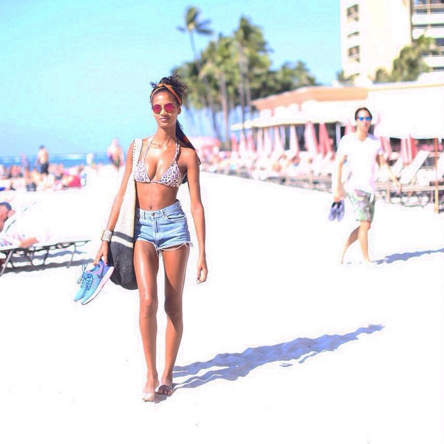 Ariela Oliveira in a bikini