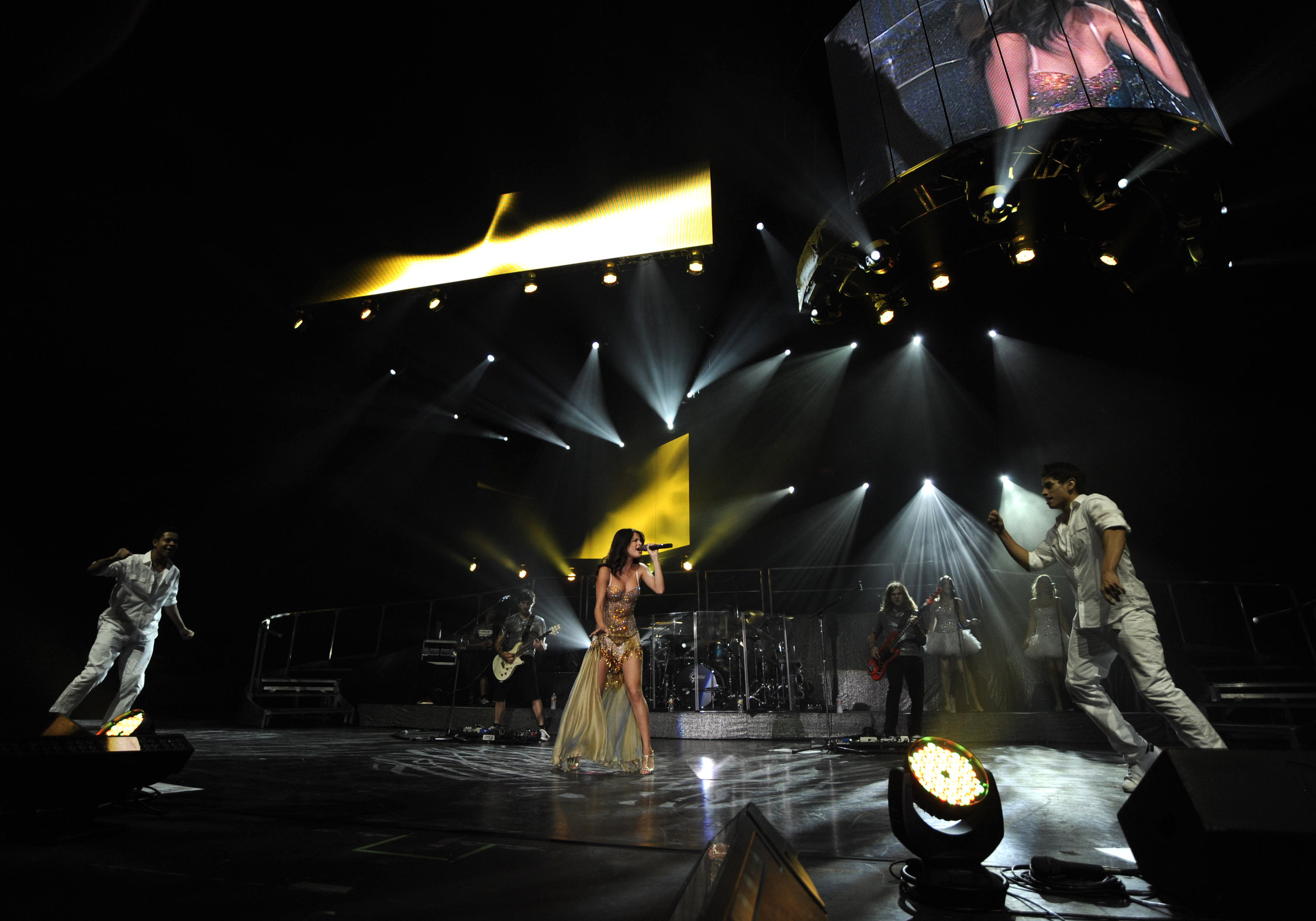 Selena Gomez performing at the Gexa Energy Pavillion in Dallas August 31, 2011 